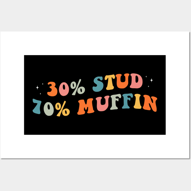 30% Stud 70% Muffin Wall Art by EnarosaLinda XY